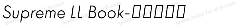 Supreme LL Book字体转换